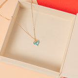 Aqua Heart Pendant