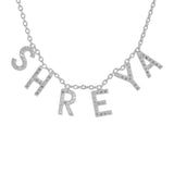 Non-Detachable Bling Studded Name Pendant with Chain