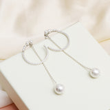 Pearl CZ Earrings